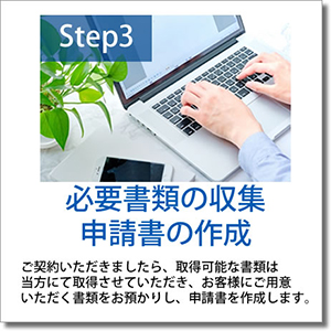 ステップ3：必要書類の収集・申請書の作成